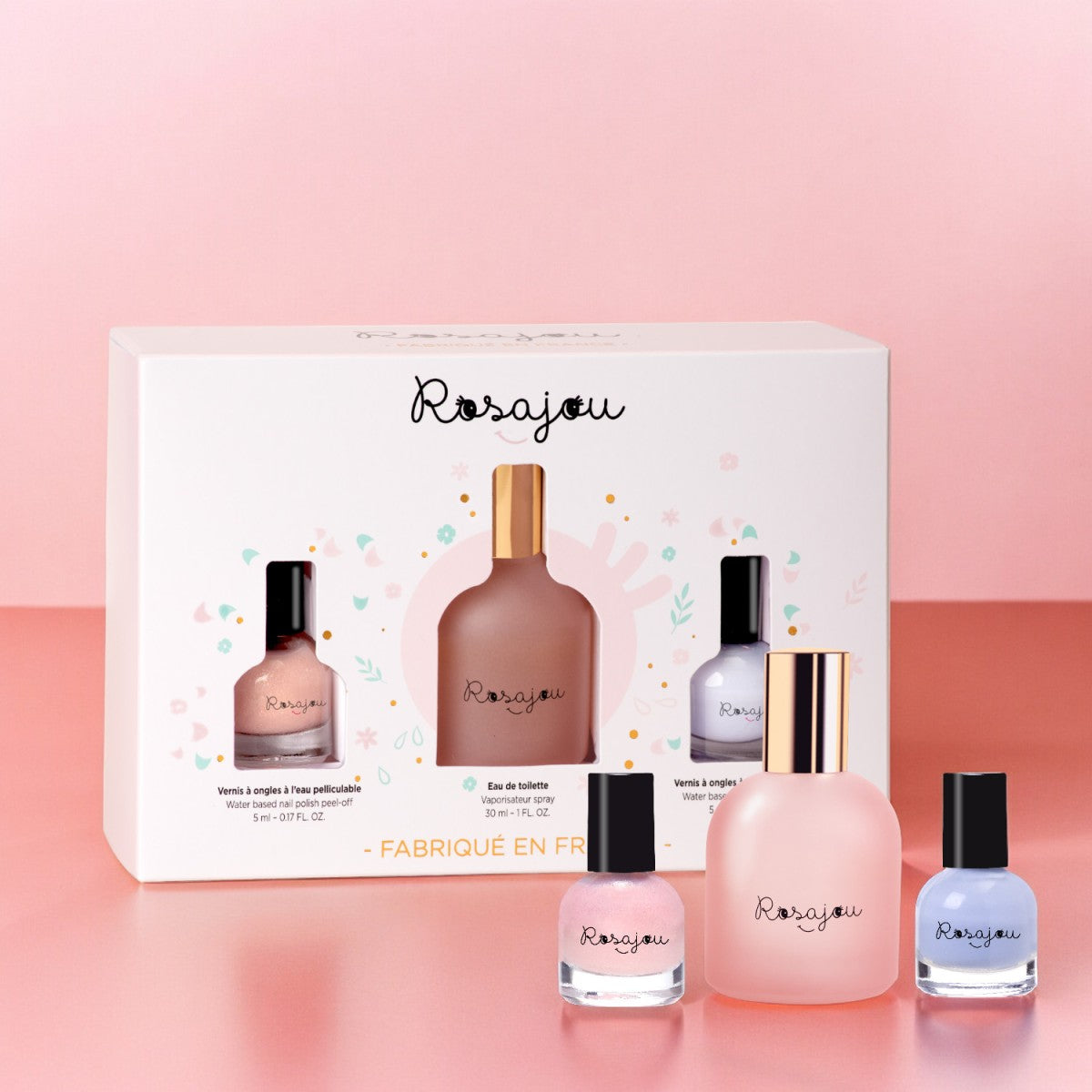 Rosajou Eau De Toilette Set & 2 Nail Polishes