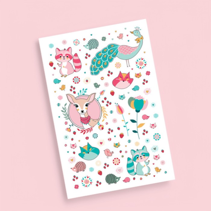 Rosajou Floral Temporary Tattoos 10x15 cm