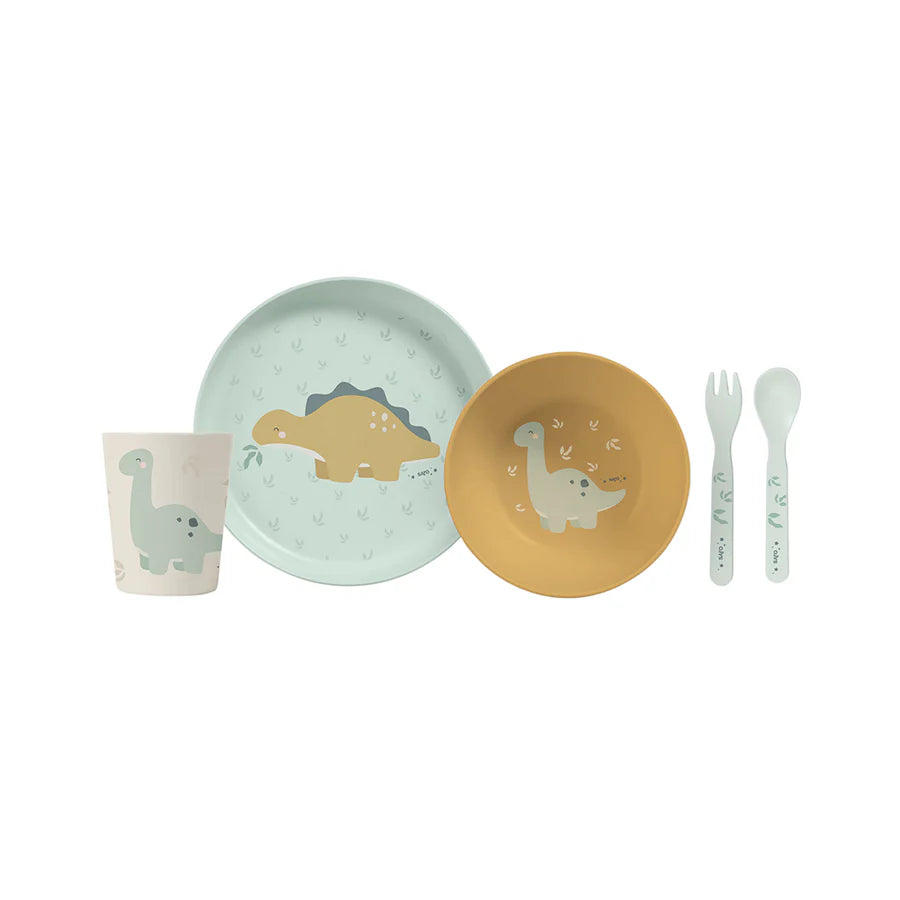 Saro “Wild Dinos” 5 Pieces Feeding Set