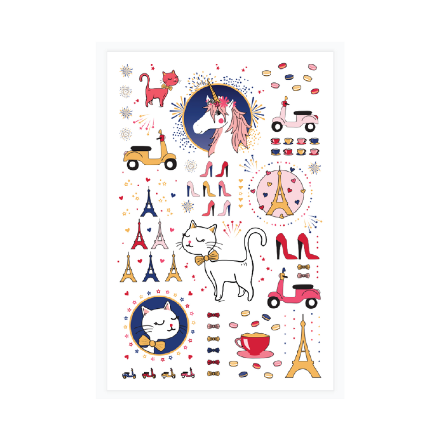 Rosajou Paris Temporary Tattoos 10x15 cm