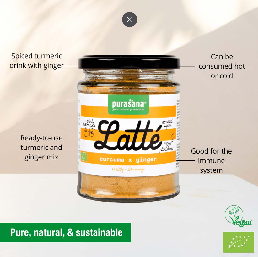 Purasana Ginger Turmeric Latte 120 Gr