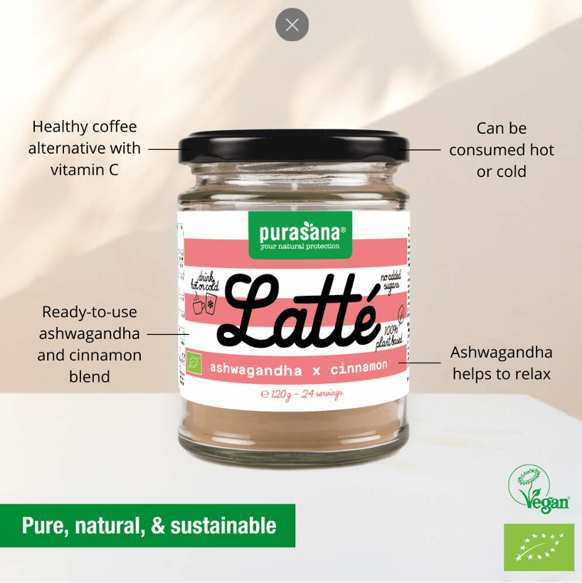 Purasana Cinnamon Ashwagandha Latte 120 Gr