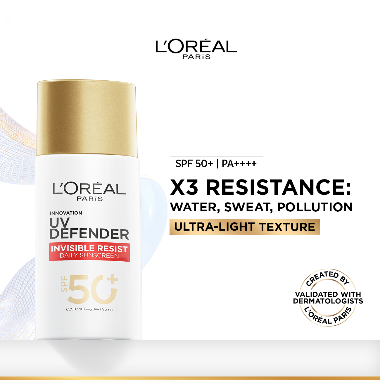 L'Oreal Paris UV Defender Invisible Resist SPF50+ 50ML