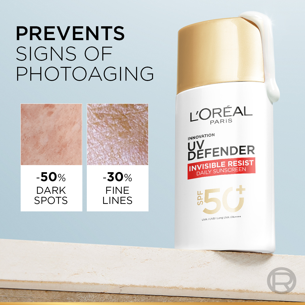 L'Oreal Paris UV Defender Invisible Resist SPF50+ 50ML
