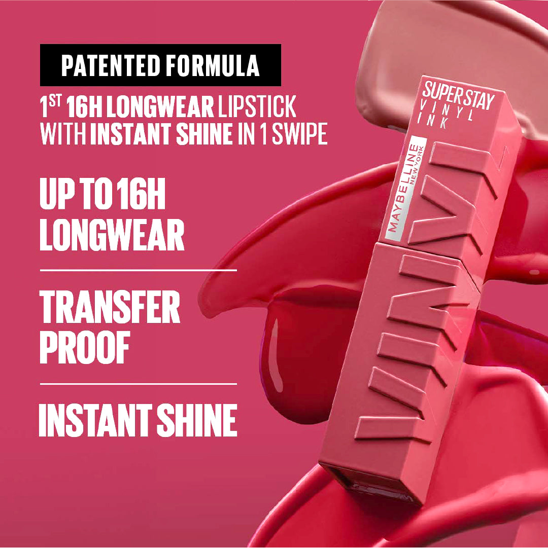 Maybelline-Super Stay-Vinyl Ink Long Wear Liquid Lip Color