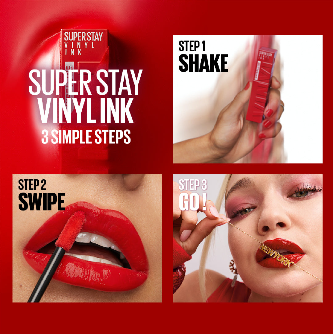 Maybelline-Super Stay-Vinyl Ink Long Wear Liquid Lip Color