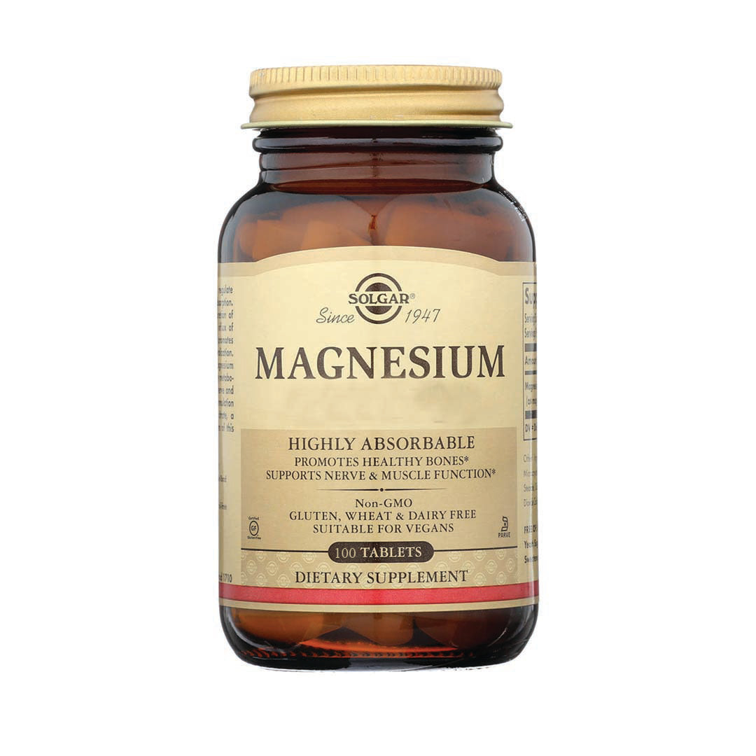 Solgar Chelated Magnesium / Magnesium Bisglycinate 100 Tablets