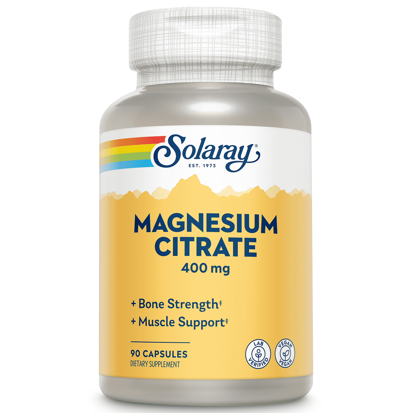 Solaray Magnesium Citrate 400 Mg - 90 Caps