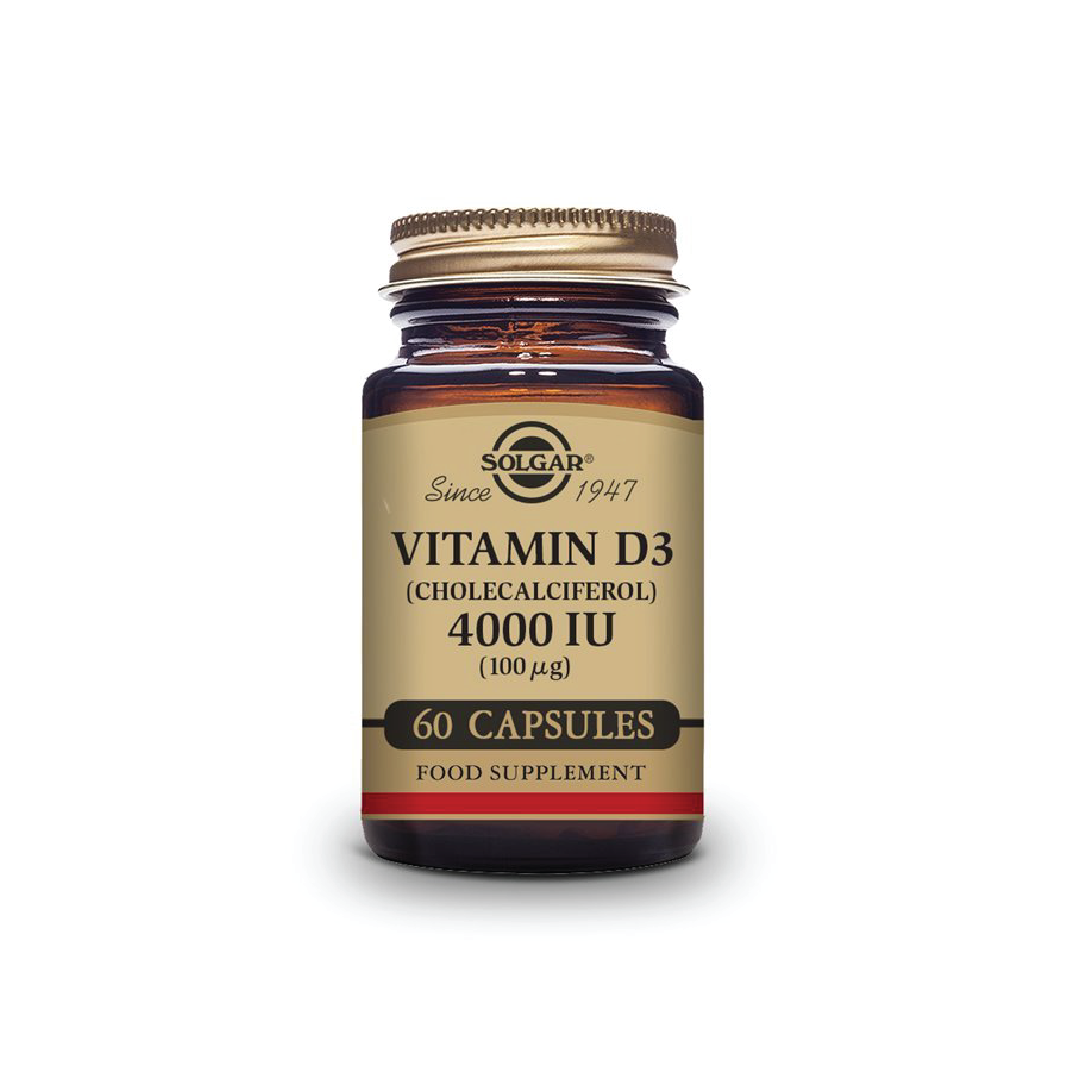 Solgar Vitamin D3 4000 UI 60 Vegetable Capsules