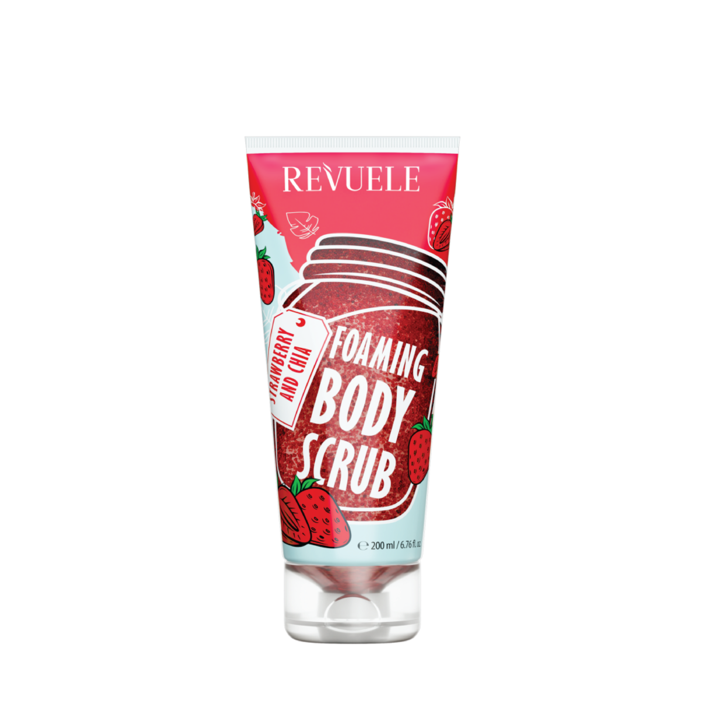 Revuele Foaming Body Scrub Strawberry and Chia 200 ML