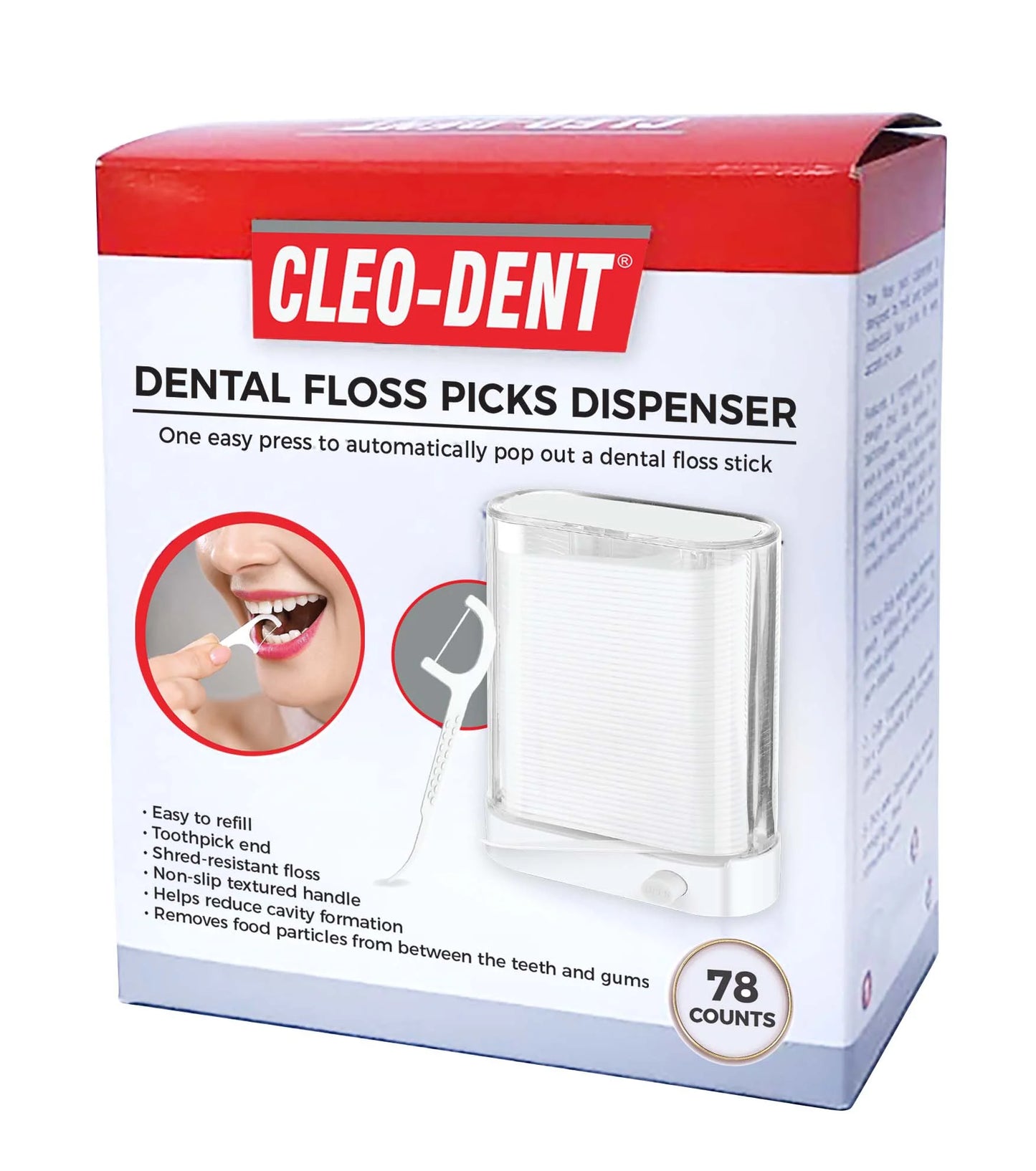 Cleo-Dent Dental Floss Dispenser 78 Counts