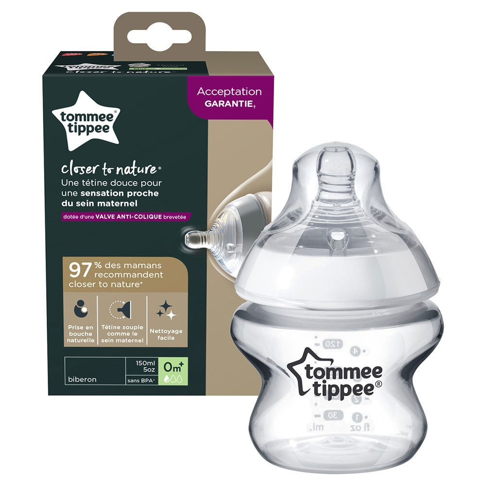 Tommee Tippee Glass Bottle 150 ML - 0M+