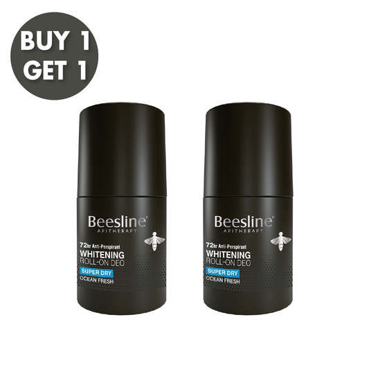 Buy 1 Get 1: Beesline Whitening Roll-on Deo Super Dry, Silver Power Ocean Fresh