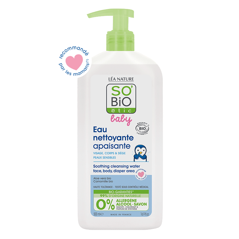 SO BiO étic® Baby Soothing Cleansing Water 500mL