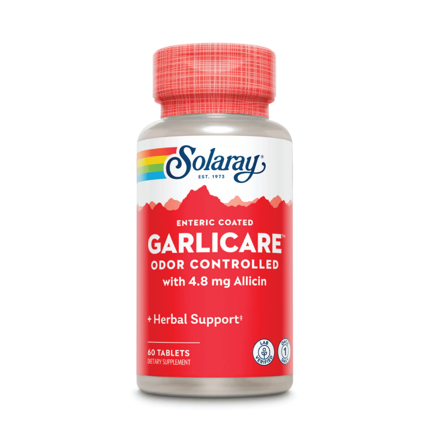 Solaray Garlicare Odor Controlled - 60 Tablets