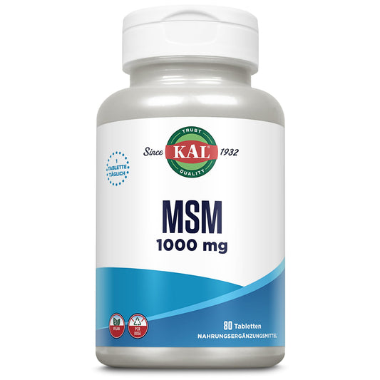 KAL MSM 1000MG 80 Tablets