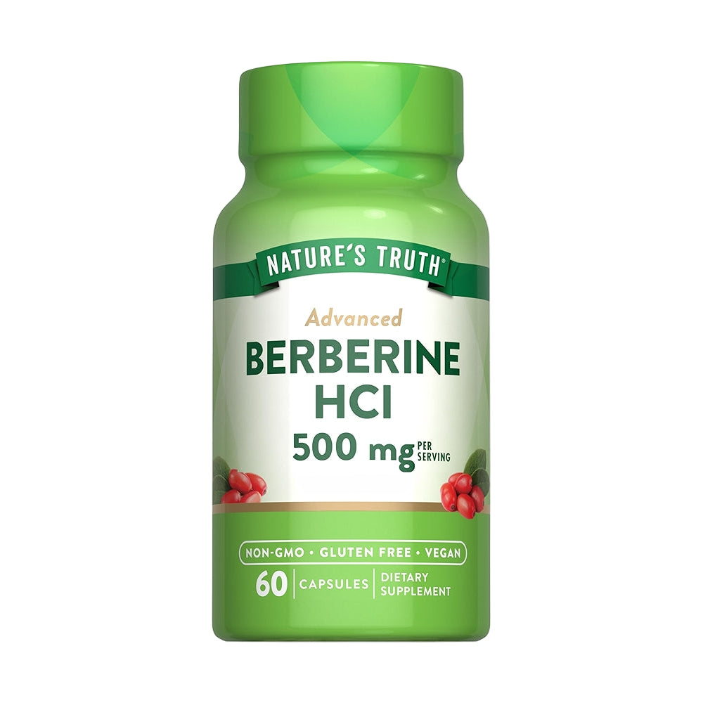 Nature's Truth Advanced Berberine HCI 500 mg 60 Capsules