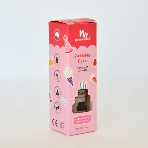 No Nasties - Natural Lip Gloss Birthday Cake