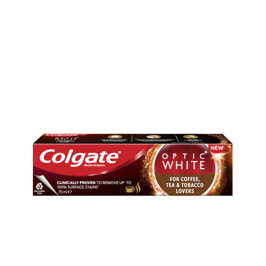 Colgate Optic White For Coffee, Tea & Tobacco Users 75 ML
