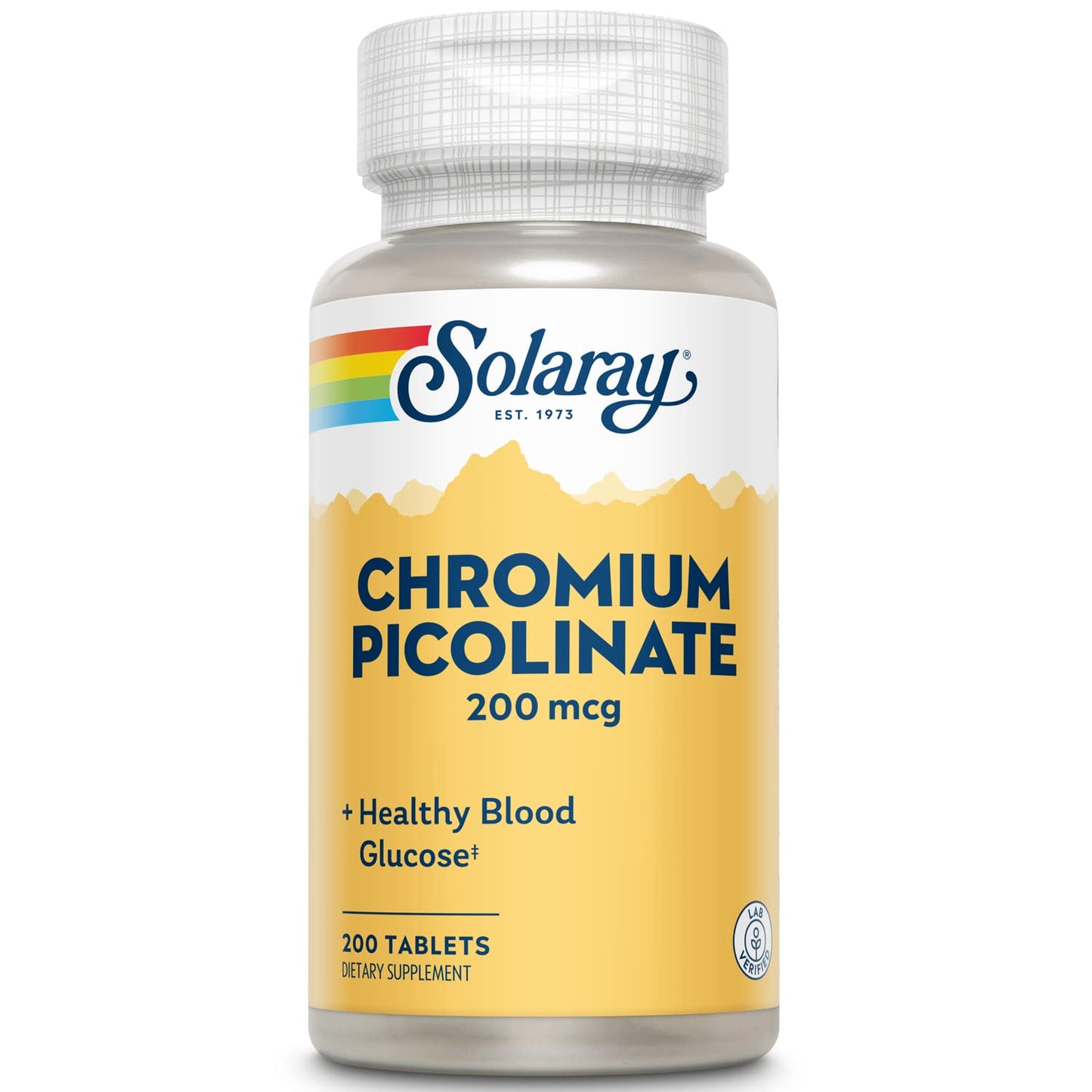 Solaray Chromium Picolinate 200 mcg – 200 Tablets