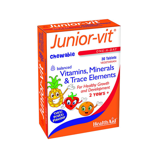 Junior-Vit Chewable Multivitamins-30 Vegetarian Tablets