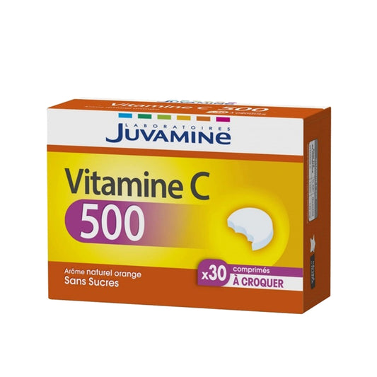 Juvamine Vitamin C 500 mg-30 Chewable Tablets