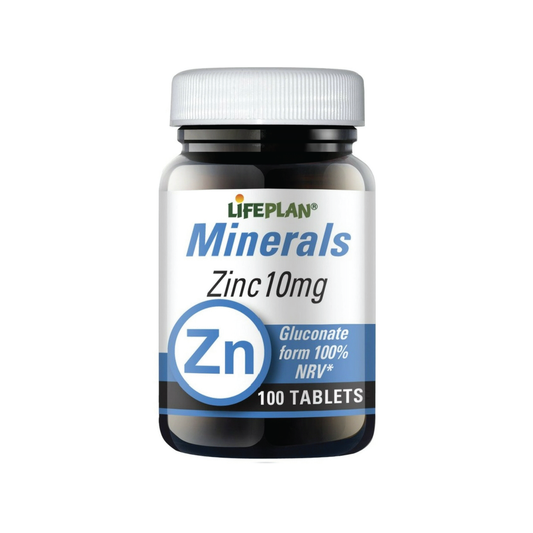Lifeplan Minerals Actif Zinc 10 Mg - 100 Tablets