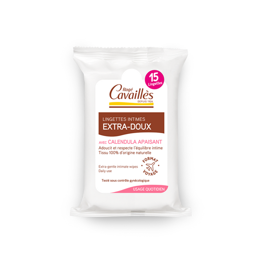 Rogé Cavaillès Extra-Soft Intimate Hygiene Wipes - 15 Wipes