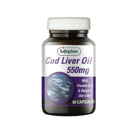Lifeplan Cod Liver Oil 550 Mg - 60 Capsules