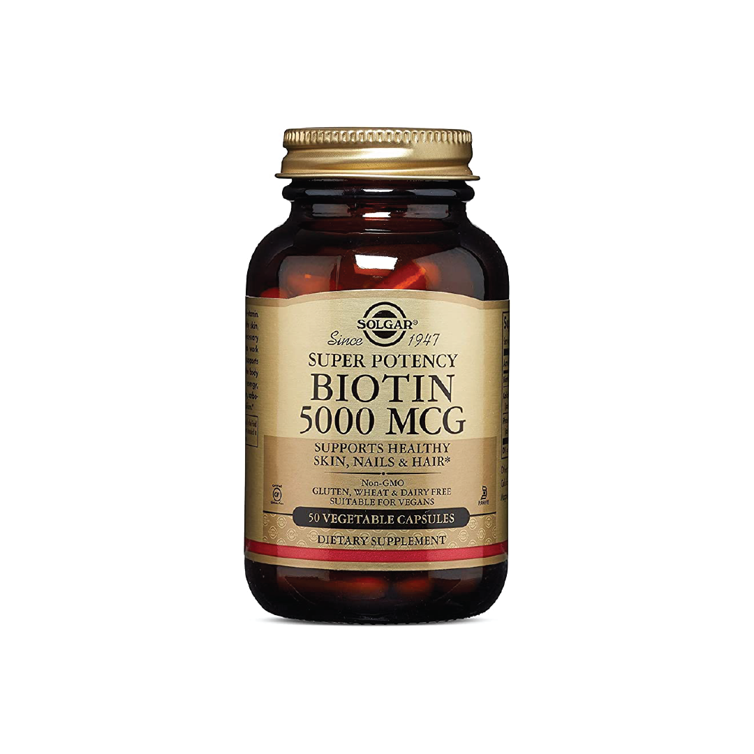 Solgar Biotin 5000 MCG 50 Vegetable Capsules