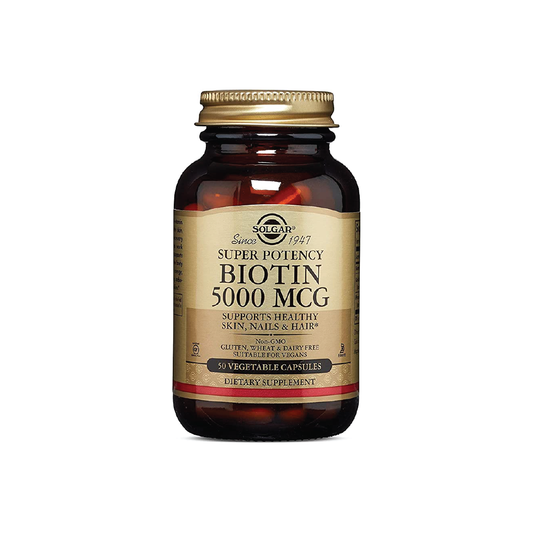 Solgar Biotin 5000 MCG 50 Vegetable Capsules