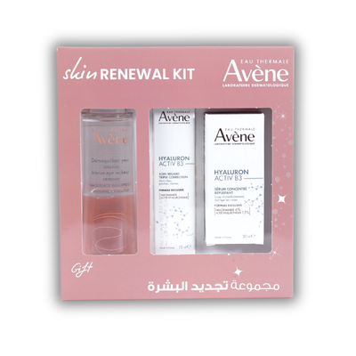 Avène Hyaluron Activ B3 Triple Correction Eye Care 15 ML + Avène Hyaluron Activ B3 Concentrated Plumping Serum 30 ML + Gift: Avène Intense Eye Makeup Remover 125 ML