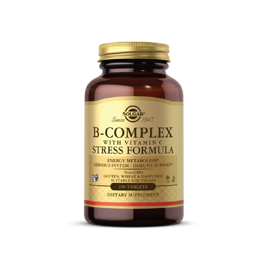 Solgar B-Complex + Vitamin C Stress Formula 100 Tablets