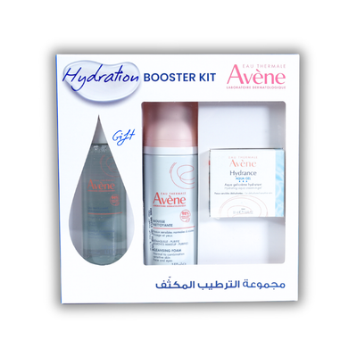 Avène Hydrance Aqua-Gel 50 ML + Avène Cleansing Foam 150 ML + Gift: Avene Micellar Lotion 500ML