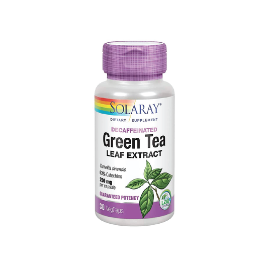 Solaray Green Tea Extract De-Caffeinated 250mg 30 Capsules