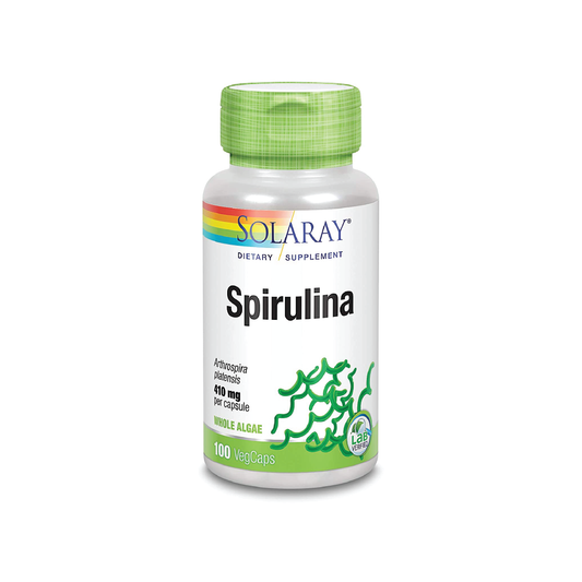 Solaray Spirulina 410mg 100 Capsules