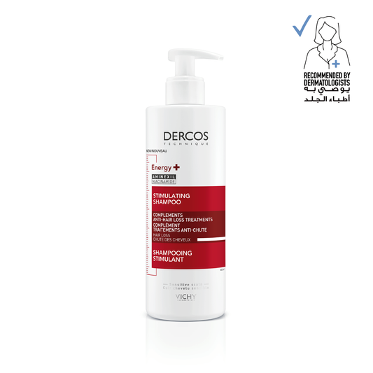 Vichy Dercos Energy + Stimulating and Anti Hair Loss Shampoo with Aminexil 400 ML