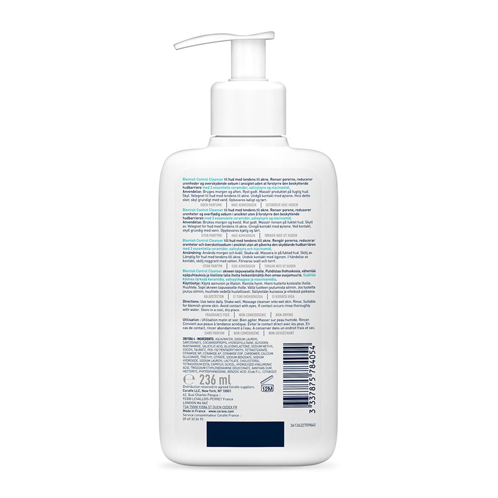 CeraVe Blemish Control Cleanser Face Wash 236 ML