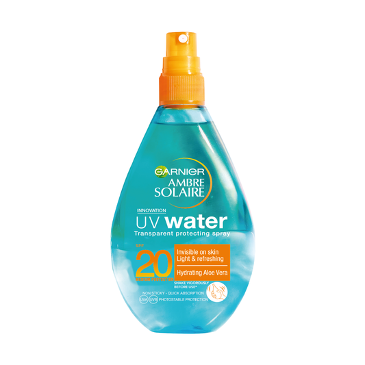 Garnier Ambre Solaire UV Water SPF 20 With Aloe Vera Water 150 ML