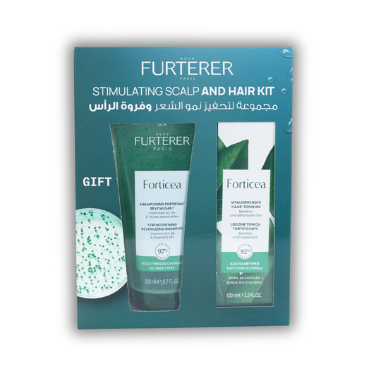 Rene Furterer Forticea Fortifying Energizing Lotion 100 ML + Gift: Rene Furterer Triphasic Stimulating Shampoo-200ML