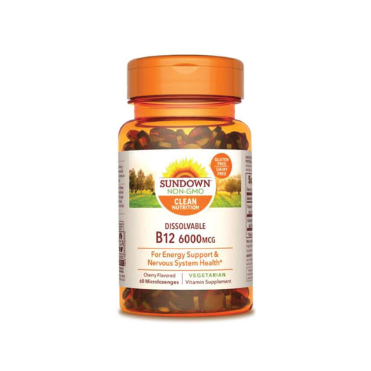 Sundown Dissolvable Vitamin B12 6000 mcg 60 Microlozenges