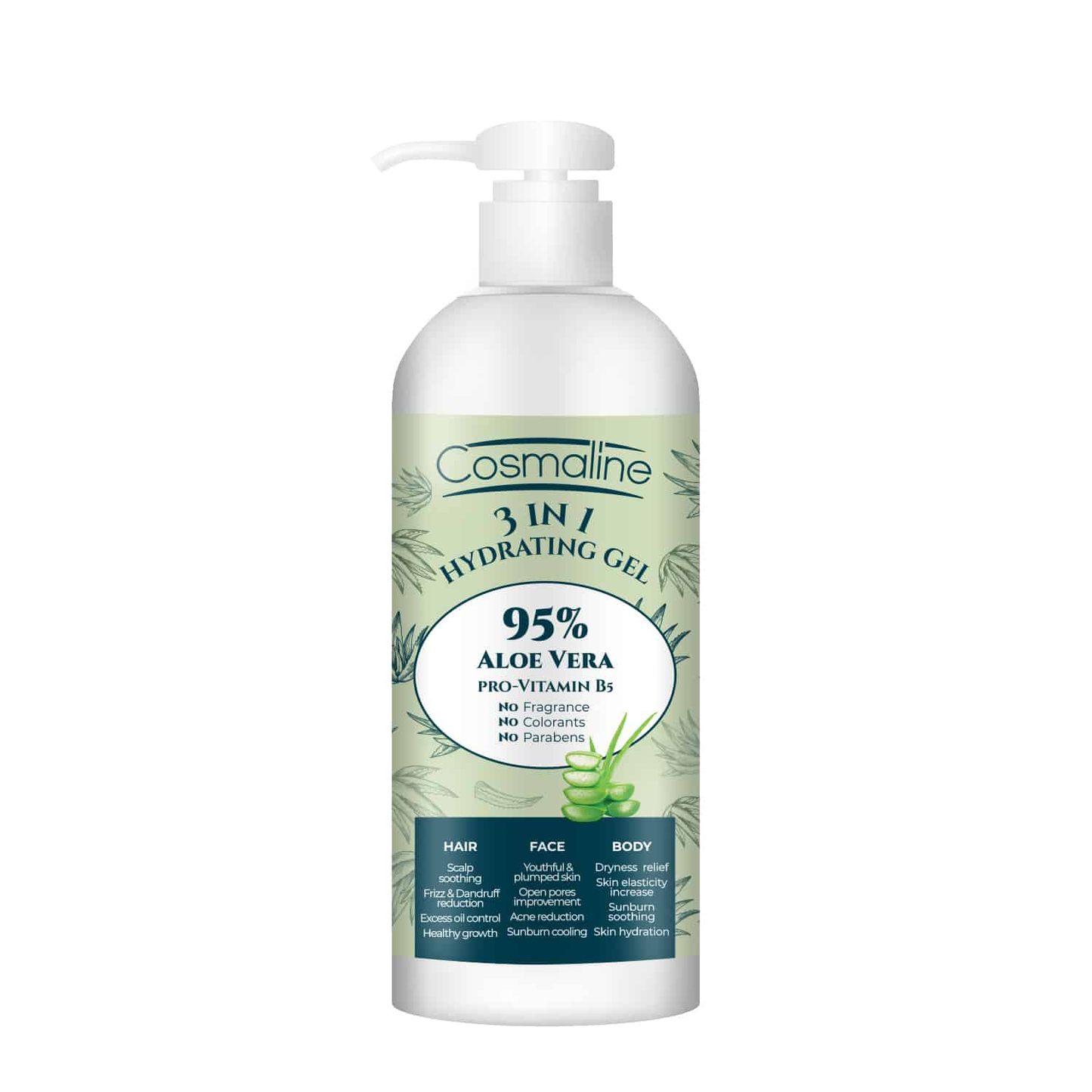 Cosmaline 3 in 1 Hydrating Gel Aloe Vera 250 ML