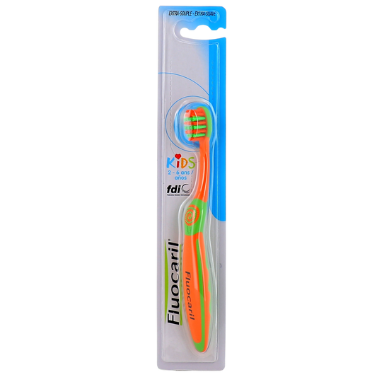 Fluocaril-Kids Toothbrush 2-6 Years - Green & Orange
