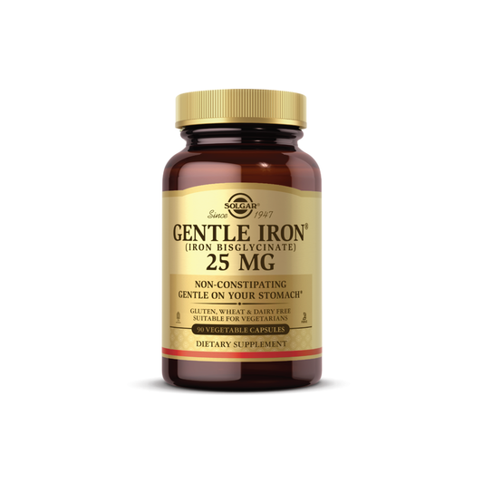 Solgar Gentle Iron 25MG 90 Vegetable Capsules
