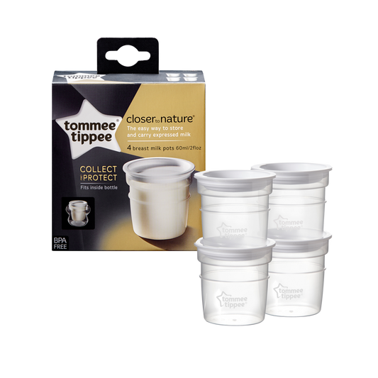 Tommee Tippee Milk Storage Pots – Set of 4 – 60 ML x4