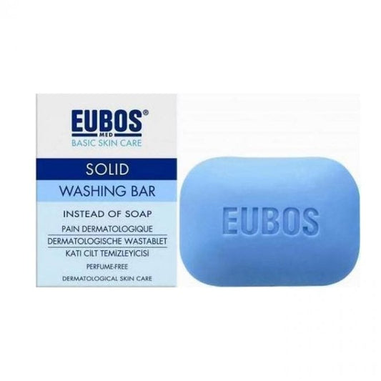 Eubos Solid Wasing Bar Blue  125 Grams