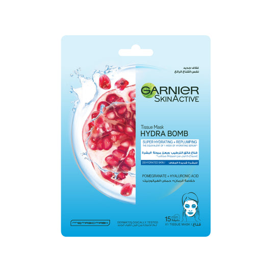 Garnier Skin Active Hydra Bomb Pomegranate Super-Hydrating & Replumping Tissue Mask for Dehydrated