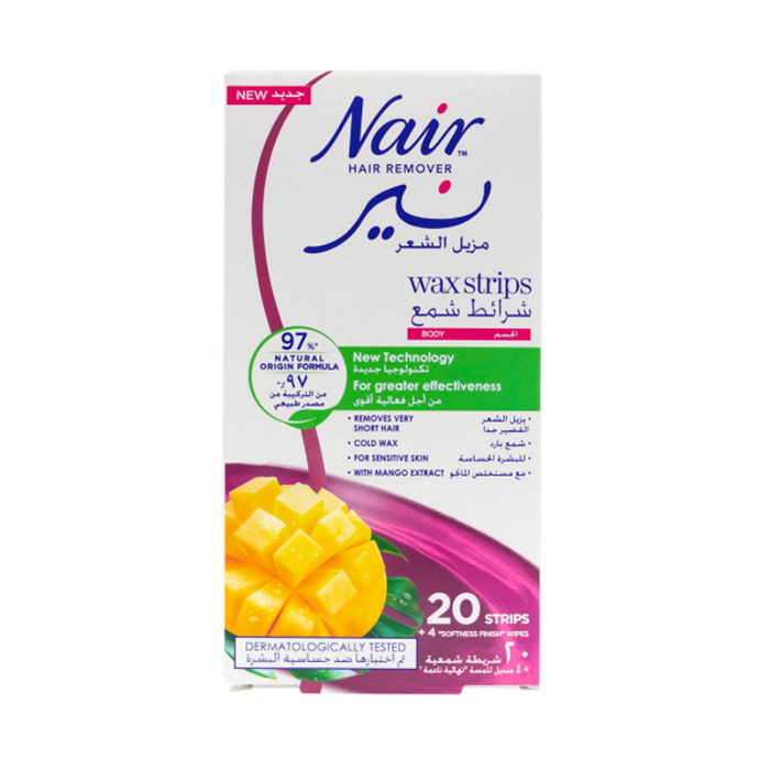 Nair Body Wax Strips – Mango