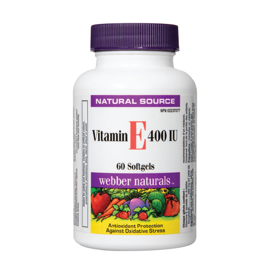 Webber Naturals® Vitamin E-400 60 Softgels