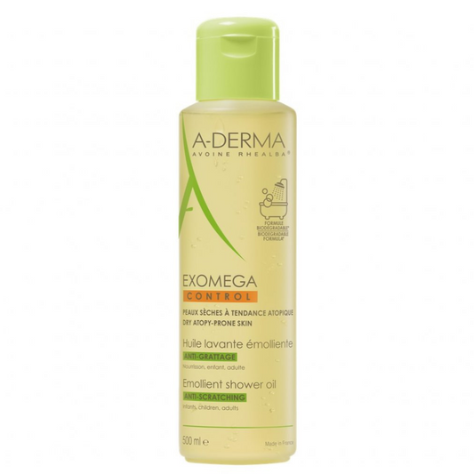 A-Derma Exomega Control Emollient shower oil